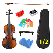 Matte Finish Solid Wood Violin 4/4 3/4 1/4 1/8