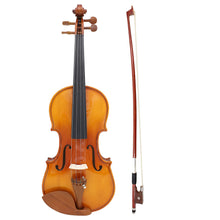 Full Size 4/4 Natural Acoustic Solid Wood Violin