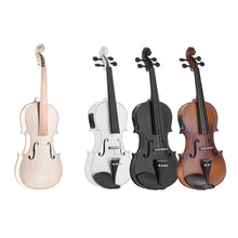 4/4 Full Size Natural Solid Wood Acoustic Violin