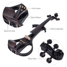 Full Size 4/4 Solid Wood Silent Electric Violin